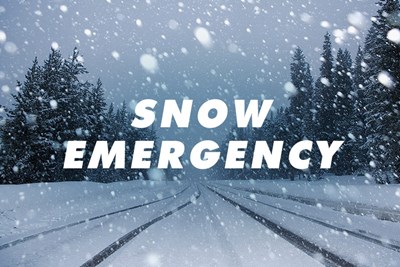 Snow Emergency Declared - January 19th - Beginning at 7:00AM