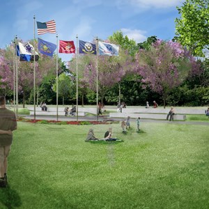 Amphitheater Flag Plaza