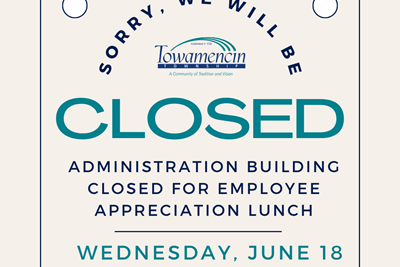 Administration Bldg Closed for Employee Lunch - June 18